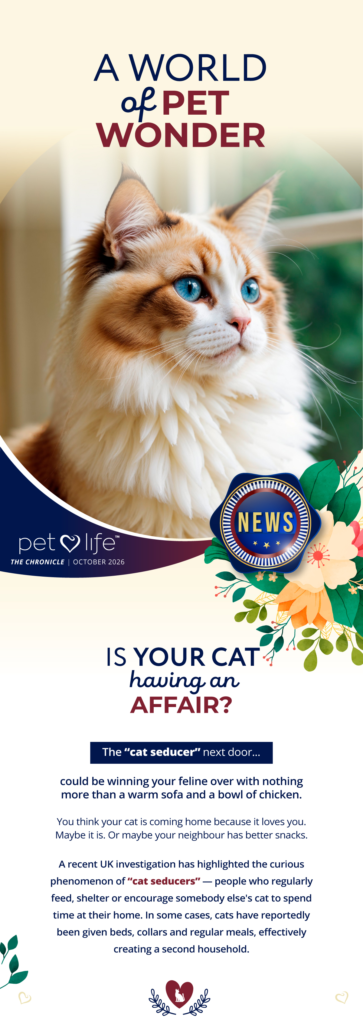 Is your cat having an affair?