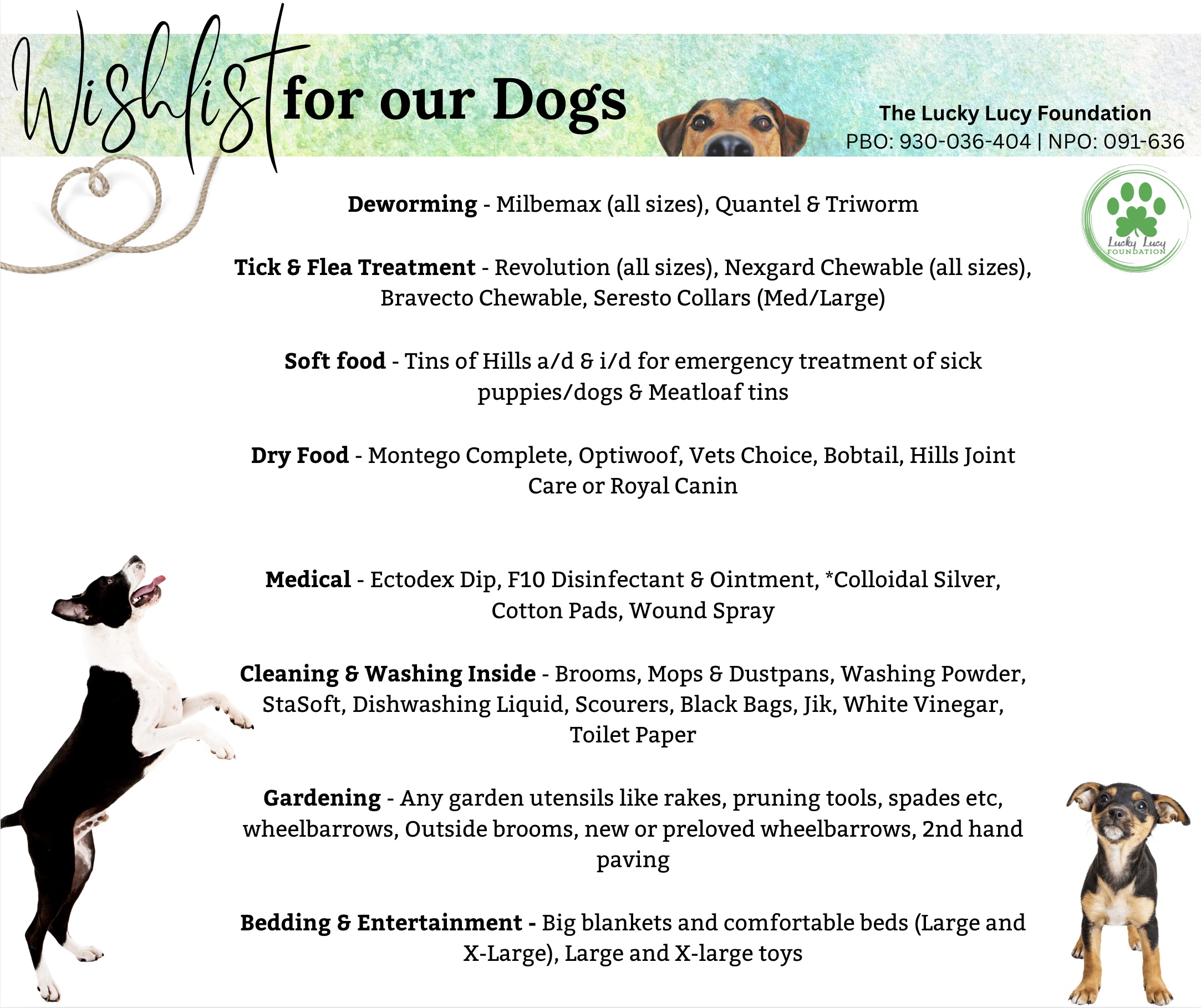 Canine Wishlist